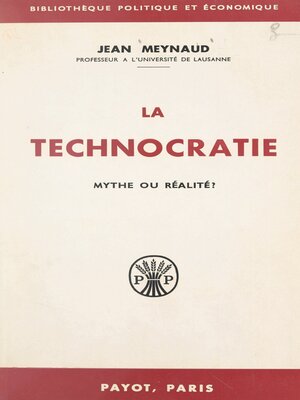 cover image of La technocratie
